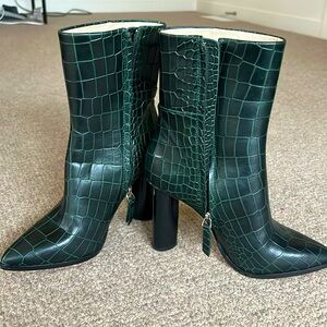 Paige Kaylee Leather Crocodile Boots